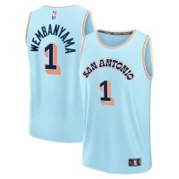 Игровая джерси Victor Wembanyama San Antonio Spurs 2024/25 Fast Break Player - City Edition - Light Blue
