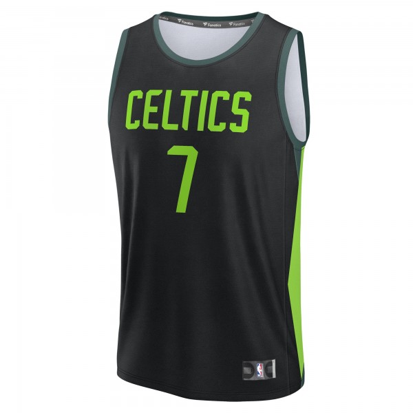 Игровая джерси Jaylen Brown Boston Celtics 2024/25 Fast Break Player - City Edition - Black