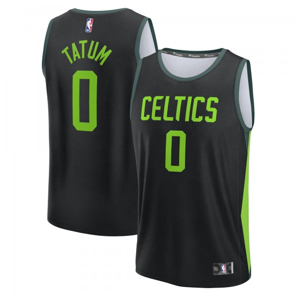 Игровая джерси Jayson Tatum Boston Celtics 2024/25 Fast Break Player - City Edition - Black