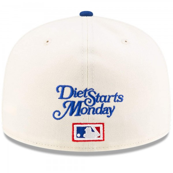 Бейсболка Los Angeles Dodgers New Era x Diet Starts Monday Cream/Royal 1980 MLB All-Star Game Novelty Collection 59FIFTY