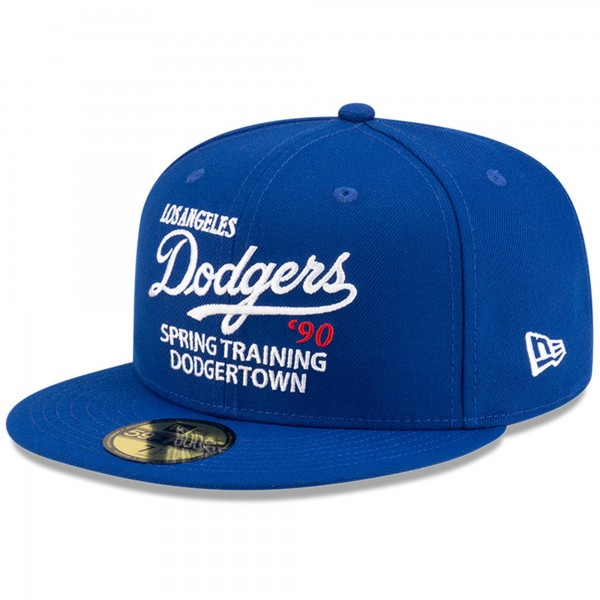 Бейсболка Los Angeles Dodgers New Era x Diet Starts Monday Royal 1990 Spring Training Novelty Collection 59FIFTY