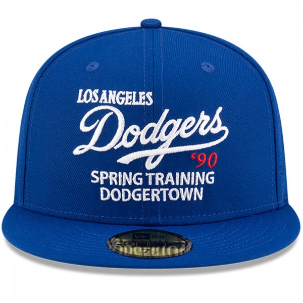 Бейсболка Los Angeles Dodgers New Era x Diet Starts Monday Royal 1990 Spring Training Novelty Collection 59FIFTY