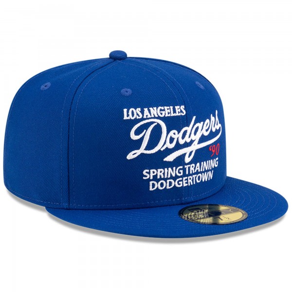 Бейсболка Los Angeles Dodgers New Era x Diet Starts Monday Royal 1990 Spring Training Novelty Collection 59FIFTY