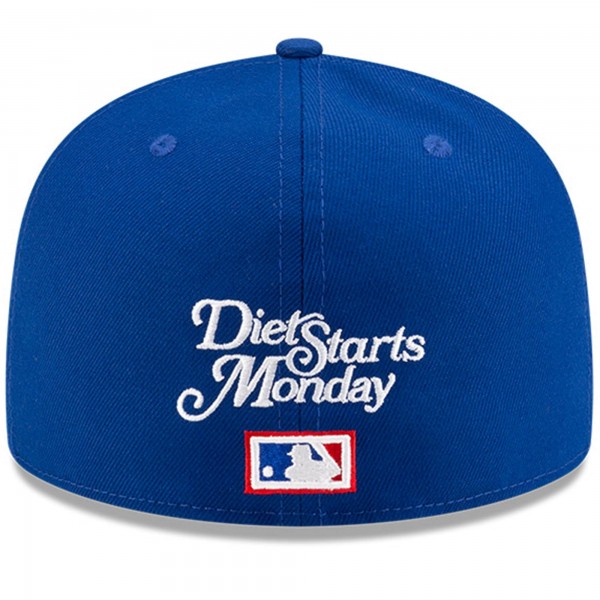 Бейсболка Los Angeles Dodgers New Era x Diet Starts Monday Royal 1990 Spring Training Novelty Collection 59FIFTY
