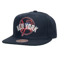 New York Yankees Mitchell & Ness Navy Double Up Snapback Hat