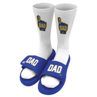Носки и шлепки Golden State Warriors ISlide Unisex #1 Dad - Royal