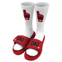 Носки и шлепки Atlanta Hawks ISlide Unisex #1 Dad - Red