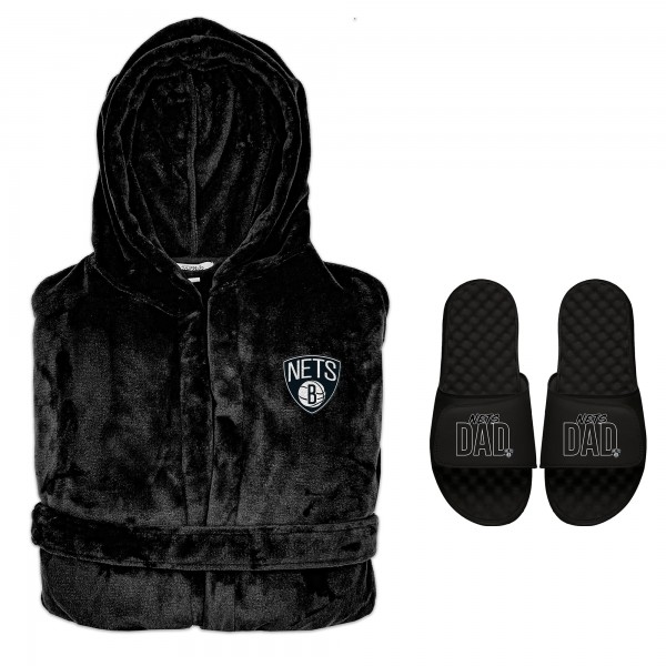 Халат и тапки Brooklyn Nets ISlide Dad