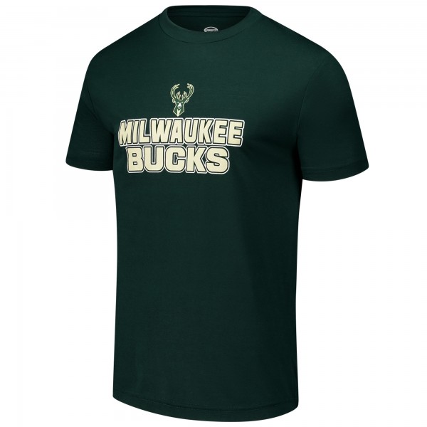 Milwaukee Bucks Concepts Sport Hunter Green/Black Vector Top & Flannel Pants Sleep Set