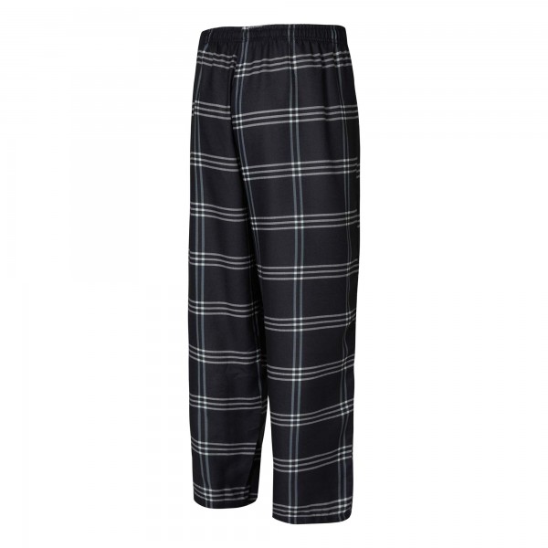 Футболка с длинным рукавом Brooklyn Nets Concepts Sport Petition and Plaid Pant Set - Black/Gray