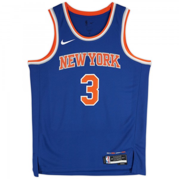 Josh Hart New York Knicks Autographed Fanatics Authentic Blue Nike 2022-23 Icon Edition Swingman Jersey