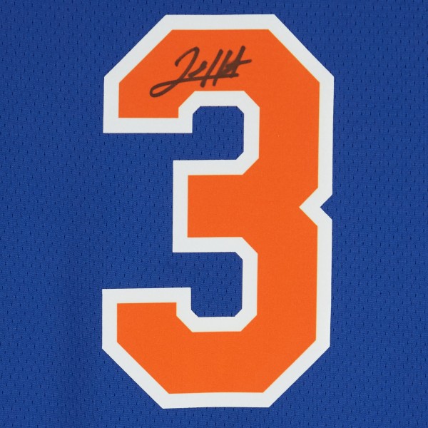 Josh Hart New York Knicks Autographed Fanatics Authentic Blue Nike 2022-23 Icon Edition Swingman Jersey