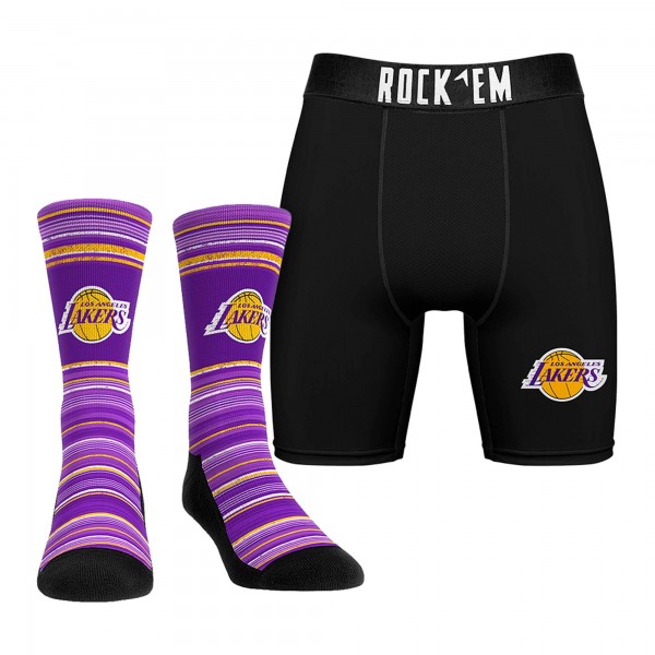 Трусы и носки Los Angeles Lakers Rock Em Socks Primary Crew