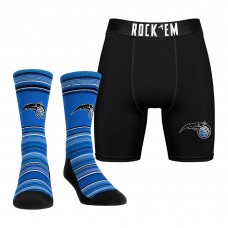 Orlando Magic Rock Em Socks Primary Crew Socks & Boxer Briefs Combo Pack