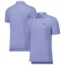 Los Angeles Dodgers Peter Millar Royal Jubilee Stripe Stretch Jersey Polo