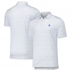 Los Angeles Dodgers Peter Millar White Batter Up Performance Jersey Polo