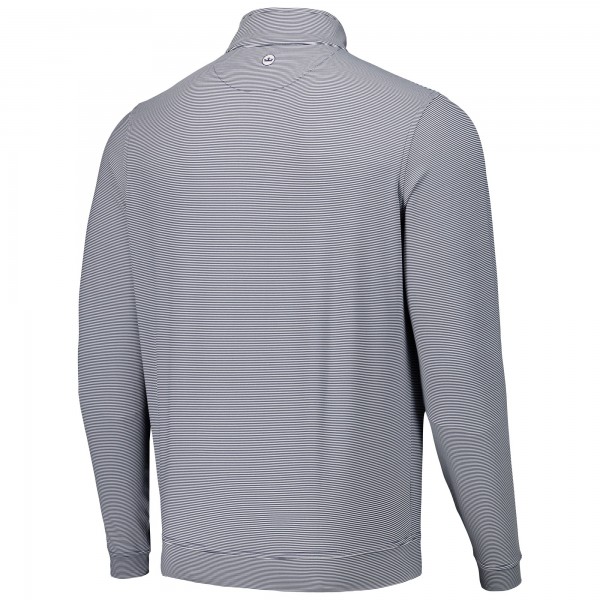 New York Yankees Peter Millar Navy Perth Sugar Stripe Performance Quarter-Zip Top