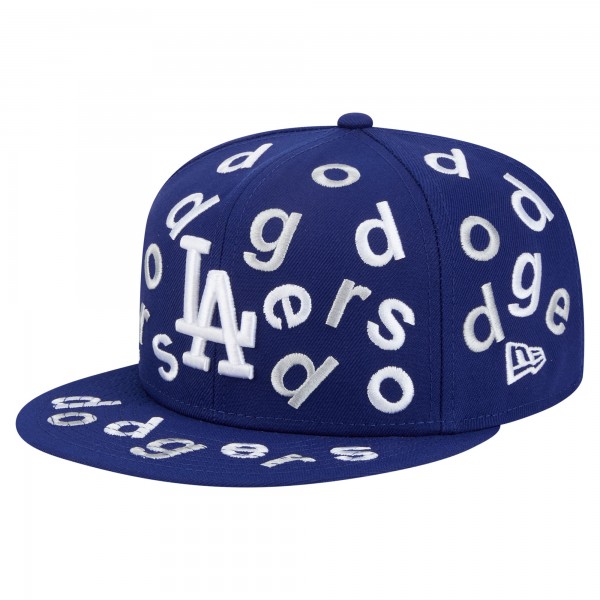 Бейсболка Los Angeles Dodgers New Era Royal Team Confetti 59FIFTY