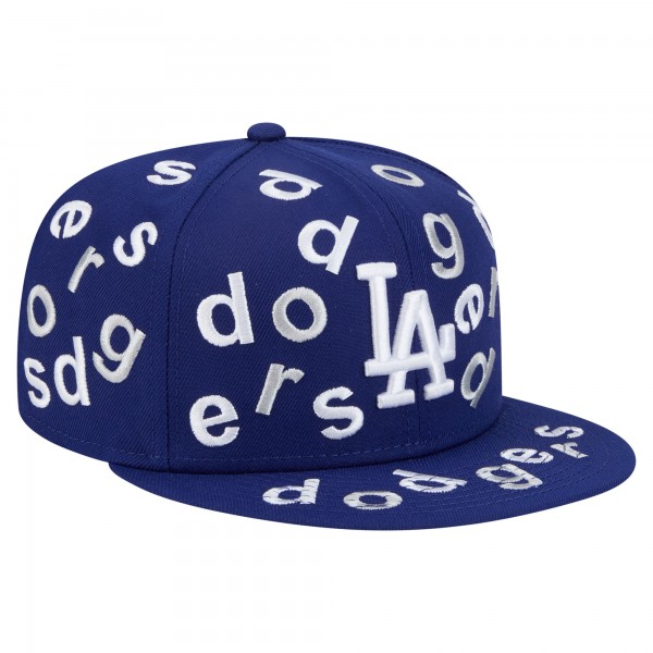 Бейсболка Los Angeles Dodgers New Era Royal Team Confetti 59FIFTY