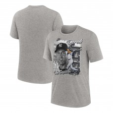New York Yankees Derek Jeter Nike Heather Gray Cooperstown Collection Player Local T-Shirt