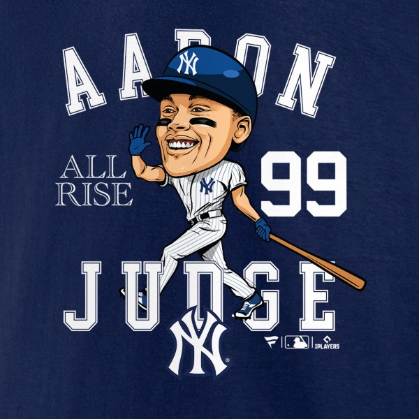 New York Yankees Aaron Judge Fanatics Navy Hometown Caricature T-Shirt