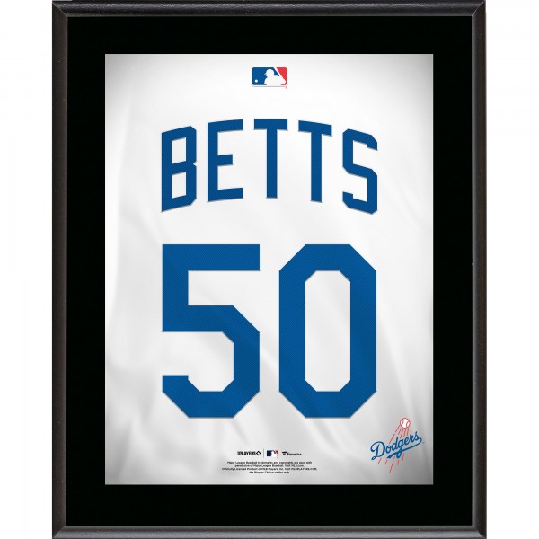 Mookie Betts Los Angeles Dodgers Fanatics Authentic 10.5 x 13 Jersey Number Sublimated Player Plaque