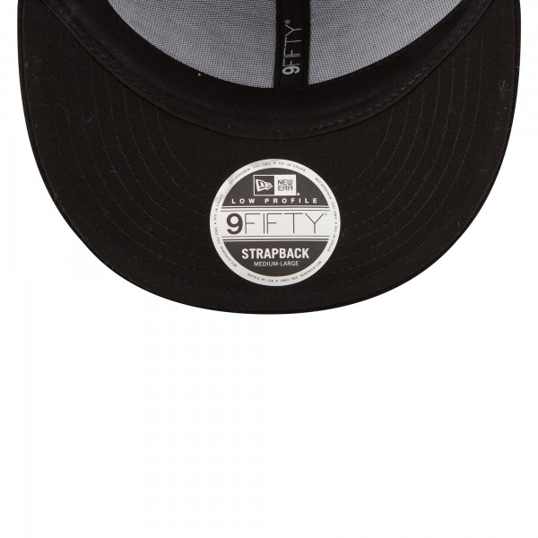 Бейсболка New York Yankees x AC Milan New Era Black Wordmark Low Profile 9FIFTY Stretch-Snap