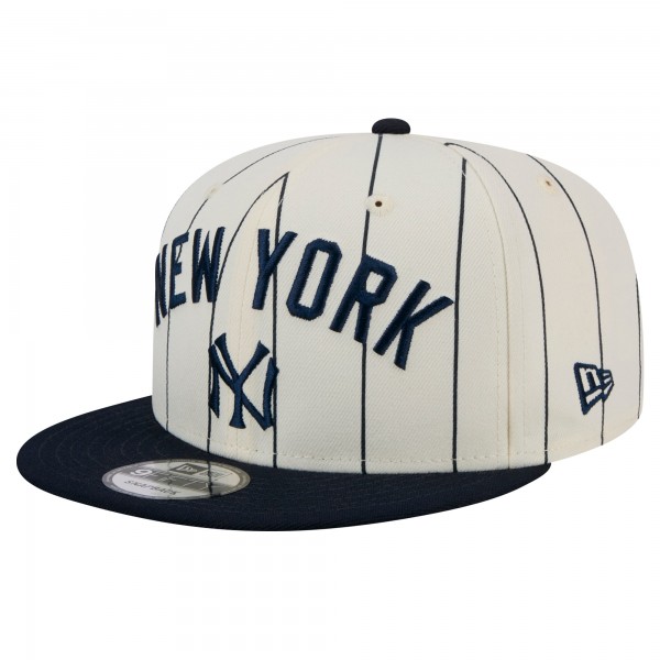Бейсболка New York Yankees New Era White Jersey Pinstripe 9FIFTY Snapback