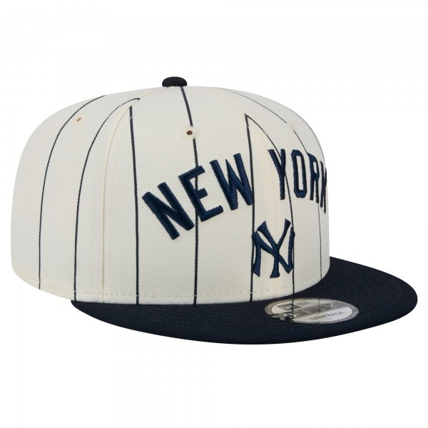 Бейсболка New York Yankees New Era White Jersey Pinstripe 9FIFTY Snapback