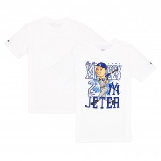 New York Yankees Derek Jeter New Era White Caricature T-Shirt