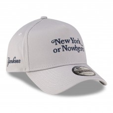 Бейсболка New York Yankees New Era Gray New York Or Nowhere A-Frame 9FORTY