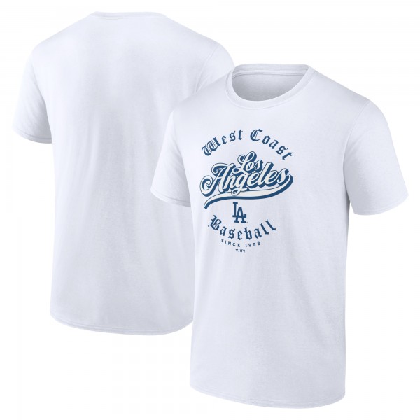 Los Angeles Dodgers White West Coast Baseball T-Shirt