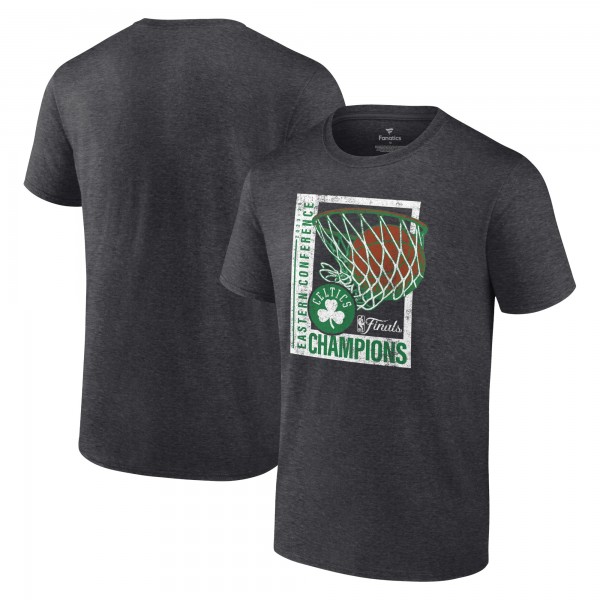 Футболка Boston Celtics 2024 Eastern Conference Champions Full Court Trap - Heather Charcoal