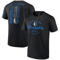 Футболка Dallas Mavericks 2024 Western Conference Champions Jump Ball Roster - Black