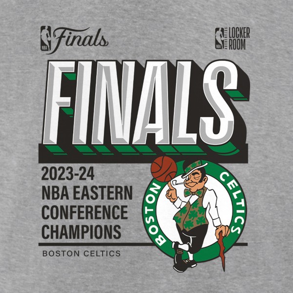 Футболка Boston Celtics 2024 Eastern Conference Champions Locker Room Post Up Move - Steel