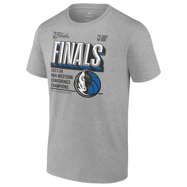 Футболка Dallas Mavericks 2024 Western Conference Champions Locker Room Post Up Move - Steel
