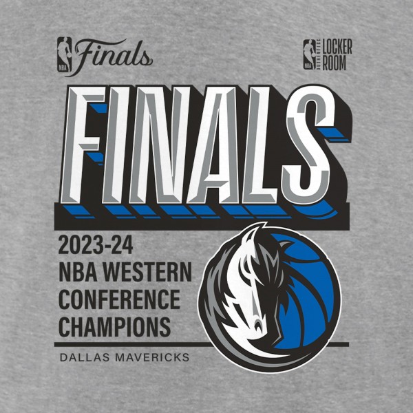 Футболка Dallas Mavericks 2024 Western Conference Champions Locker Room Post Up Move - Steel
