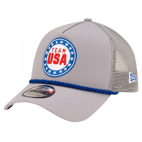 Бейсболка Looney Tunes x Team USA New Era Badge Trucker 9FORTY - Gray