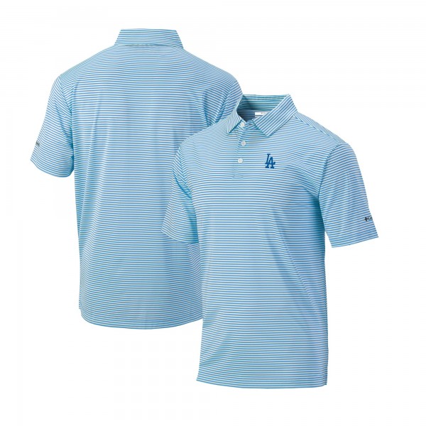 Los Angeles Dodgers Columbia White Cooperstown Collection Omni-Wick Club Invite Polo