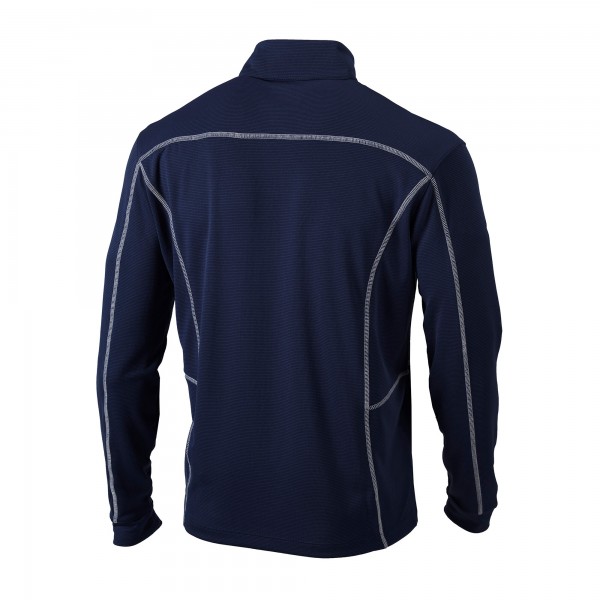 New York Yankees Columbia Navy Cooperstown Collection Omni-Wick Shotgun Quarter-Zip Top