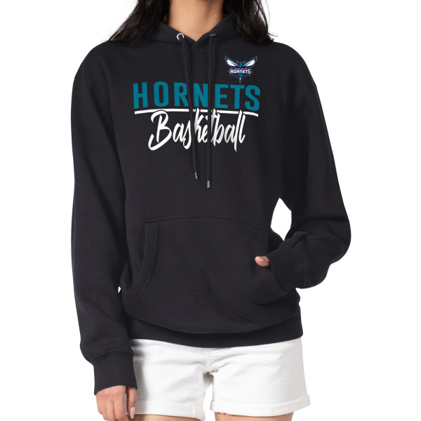 Женская толстовка Charlotte Hornets G-III 4Her by Carl Banks Black Graphics Fleece