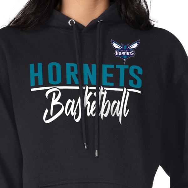 Женская толстовка Charlotte Hornets G-III 4Her by Carl Banks Black Graphics Fleece
