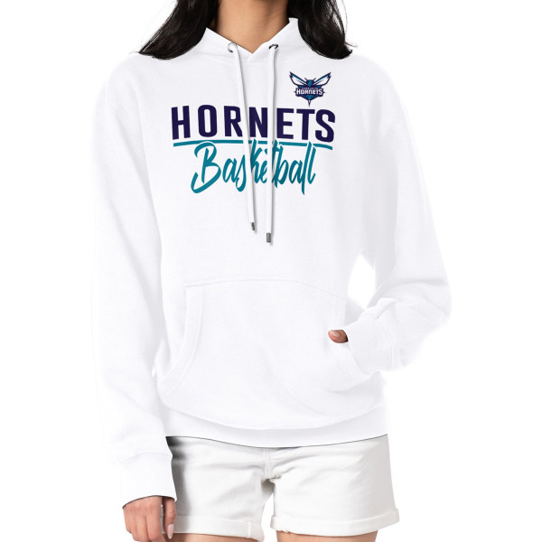Женская толстовка Charlotte Hornets G-III 4Her by Carl Banks White Graphics Fleece