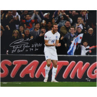 Фото с автографом Harry Kane England National Team Fanatics Authentic 16 x 20 Celebrating England Debut Goal with Multiple Inscriptions - Limited Edition of 15