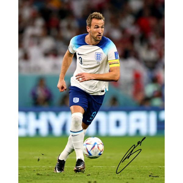 Фото с автографом Harry Kane England National Team Fanatics Authentic 16 x 20 White Jersey Passing