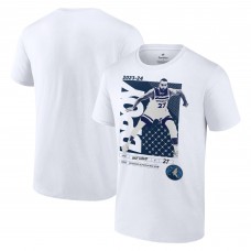Футболка Rudy Gobert Minnesota Timberwolves 2024 NBA Defensive Player of the Year Layup Package - White