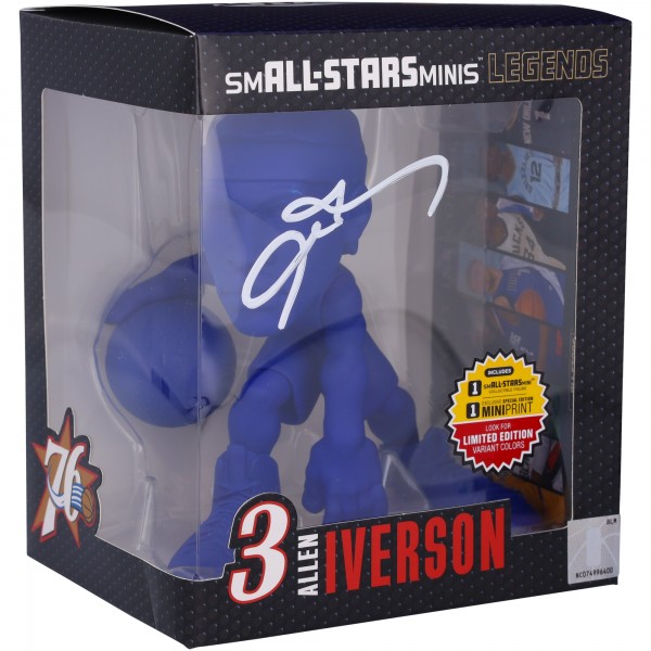 Allen Iverson Philadelphia 76ers Autographed Fanatics Authentic smALL-STARS Royal Chase Variant 6 Figurine