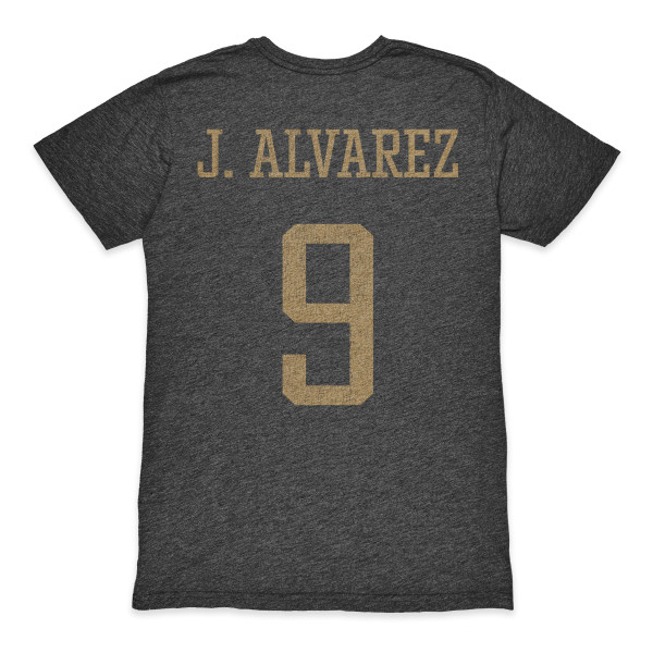 Футболка Julián Álvarez Argentina National Team 1863FC Retro Tri-Blend - Heather Black