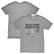 Футболка Alexis Mac Allister Argentina National Team 1863FC Snapshot Tri-Blend - Heather Gray