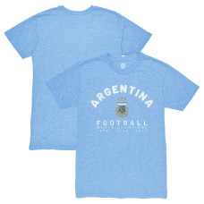 Футболка Argentina National Team 1863FC Three-Time World Champions Tri-Blend - Light Blue